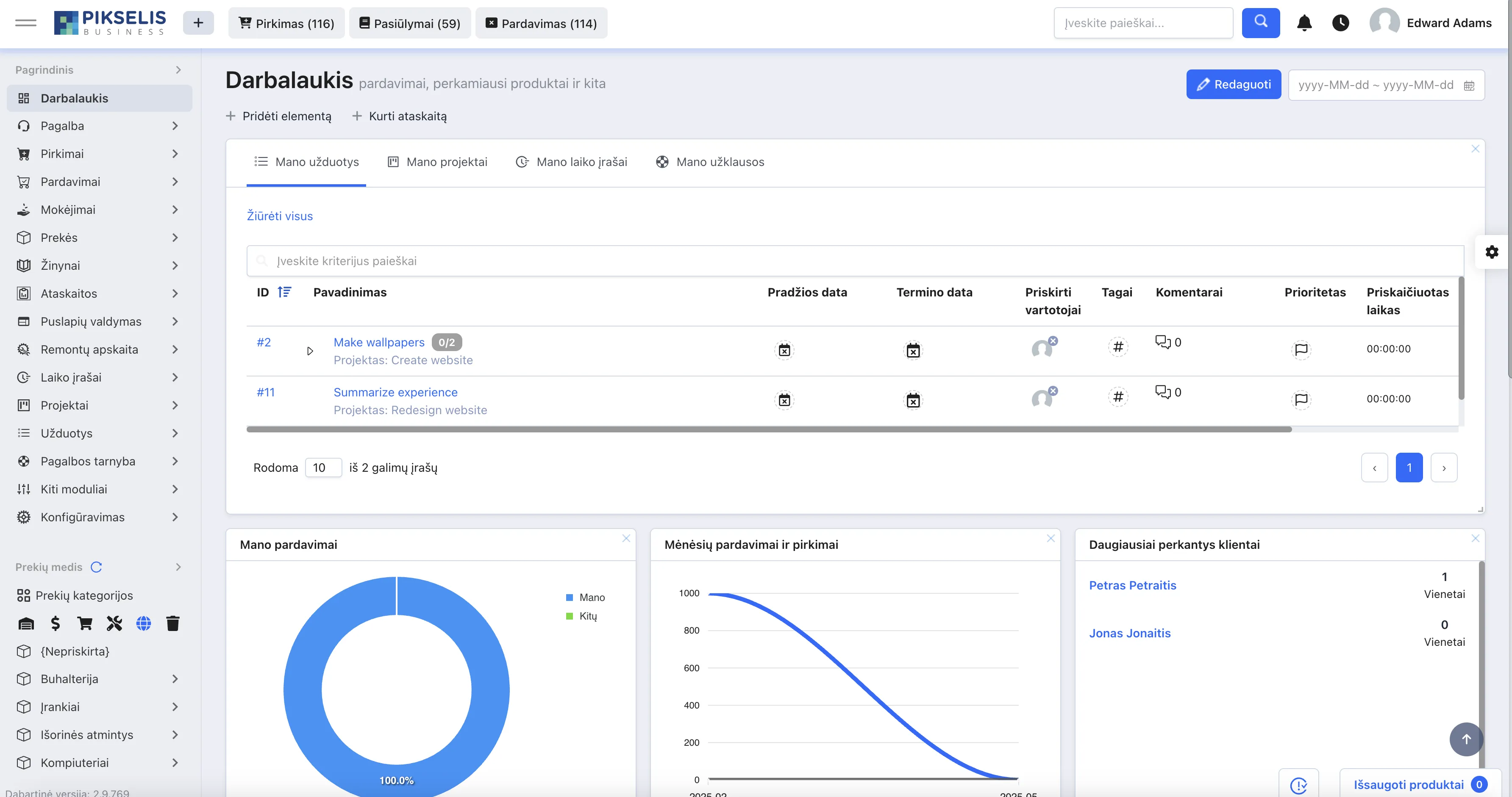ERP Dashboard Illustration
